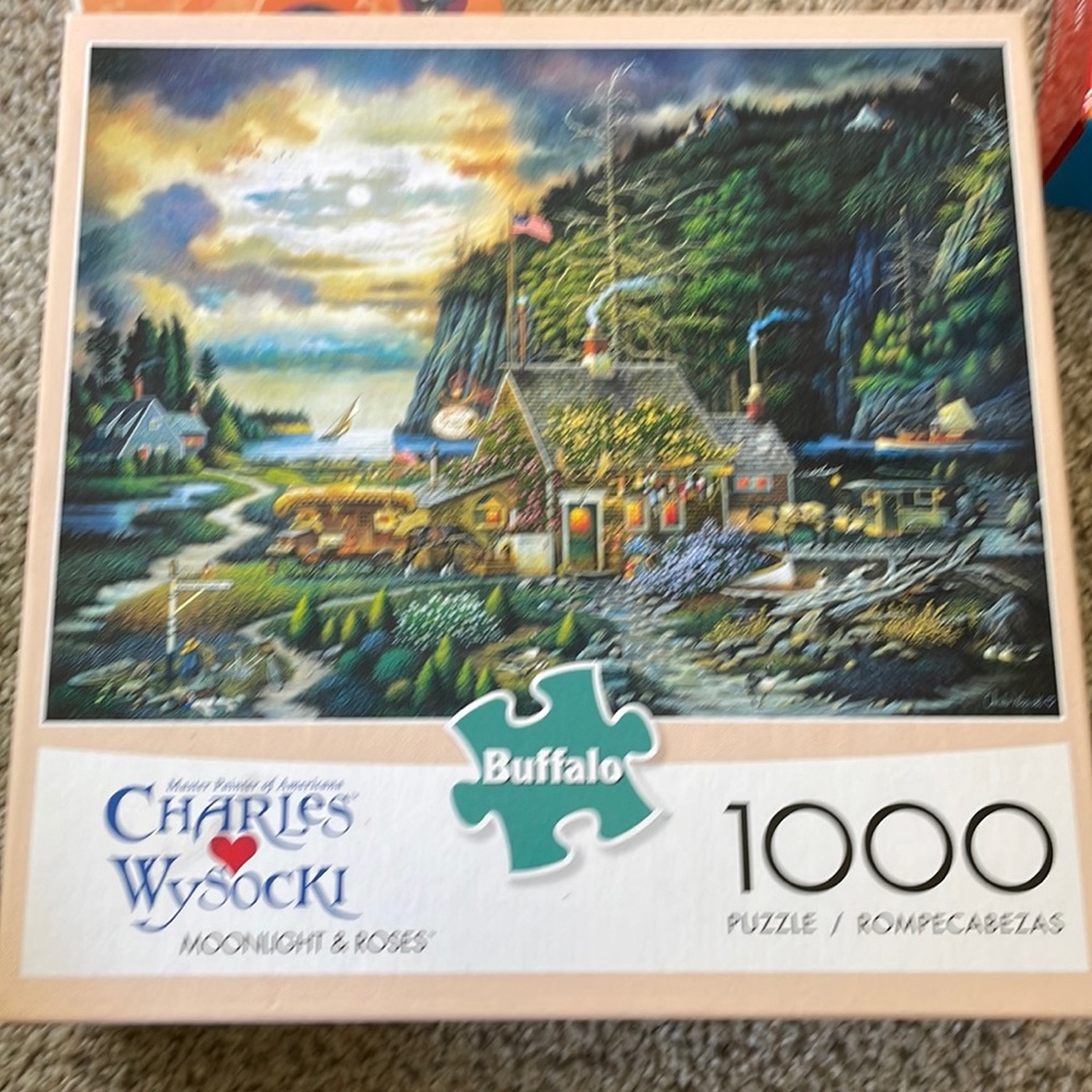 Charles Wysocki moonlight and roses 1000 piece puzzle